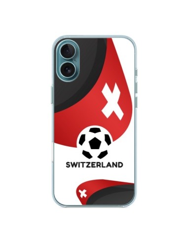 Cover iPhone 16 Plus Squadra Svizzera Football - Madotta