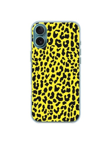 Coque iPhone 16 Plus Leopard Jaune - Mary Nesrala