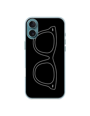 Coque iPhone 16 Plus Lunettes Noires - Mary Nesrala