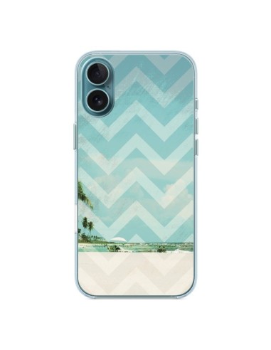 Coque iPhone 16 Plus Chevron Beach Dreams Triangle Azteque - Mary Nesrala