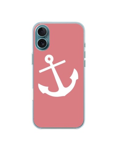 Coque iPhone 16 Plus Ancre Corail - Mary Nesrala