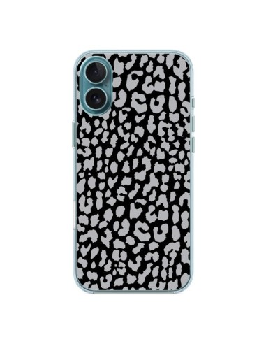 Coque iPhone 16 Plus Leopard Gris - Mary Nesrala