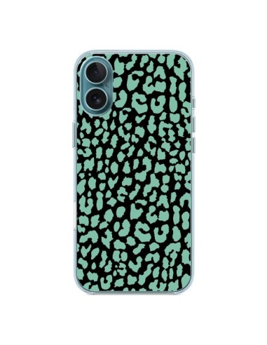 Coque iPhone 16 Plus Leopard Mint Vert - Mary Nesrala