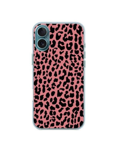 Coque iPhone 16 Plus Leopard Corail Neon - Mary Nesrala