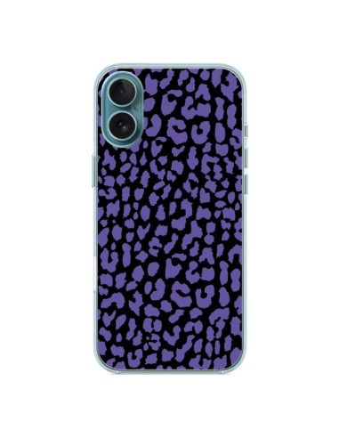 Coque iPhone 16 Plus Leopard Violet - Mary Nesrala