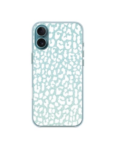 Coque iPhone 16 Plus Leopard Winter Mint - Mary Nesrala