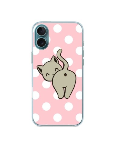 Coque iPhone 16 Plus Chat Chaton Pois - Maryline Cazenave