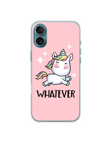 Coque iPhone 16 Plus Licorne Whatever - Maryline Cazenave