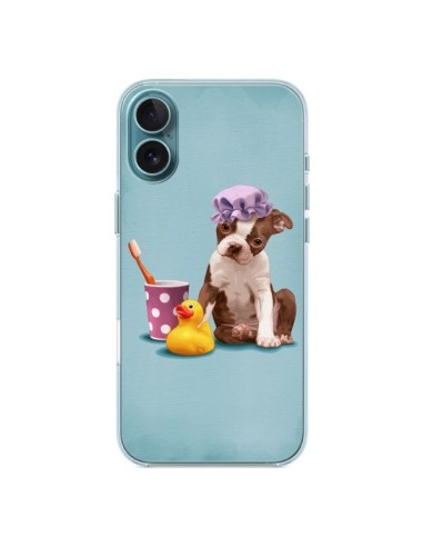 Coque iPhone 16 Plus Chien Dog Canard Fille - Maryline Cazenave