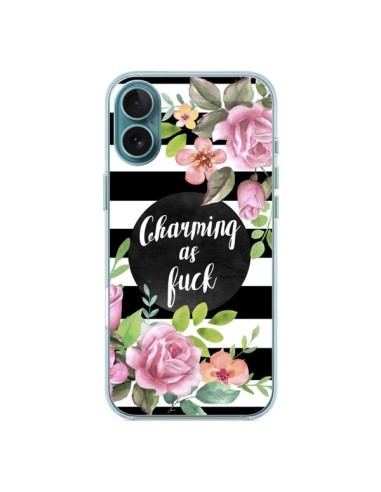 Coque iPhone 16 Plus Charming as Fuck Fleurs - Maryline Cazenave