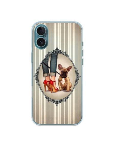 Coque iPhone 16 Plus Lady Jambes Chien Dog - Maryline Cazenave