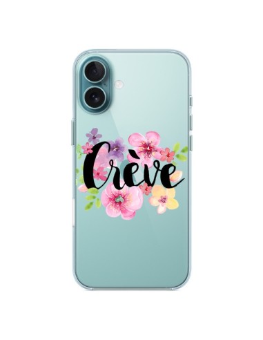 Cover iPhone 16 Plus Crève Fiori Trasparente - Maryline Cazenave