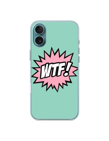 Coque iPhone 16 Plus WTF Bulles BD Comics - Maryline Cazenave