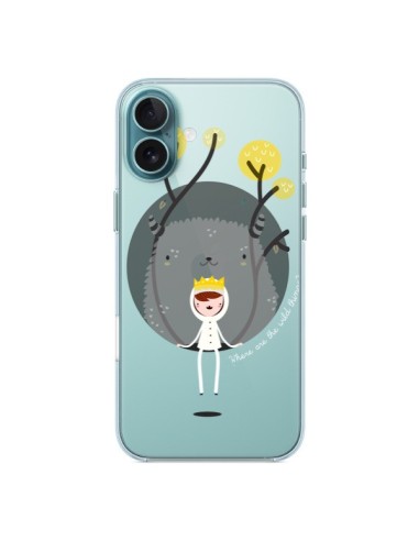 Cover iPhone 16 Plus Monstre Princesse Mostro Principessa Trasparente - Maria Jose Da Luz