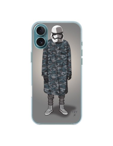 Coque iPhone 16 Plus White Trooper Soldat Yeezy - Mikadololo