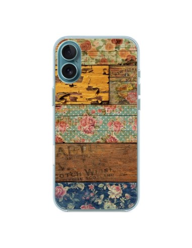 Cover iPhone 16 Plus Barocco Style Legno - Maximilian San