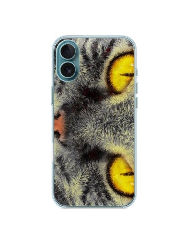 Coque iPhone 16 Plus Chat Gato Loco - Maximilian San