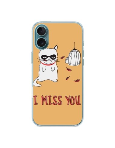 Coque iPhone 16 Plus Chat I Miss You - Maximilian San