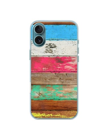 Coque iPhone 16 Plus Eco Fashion Bois - Maximilian San