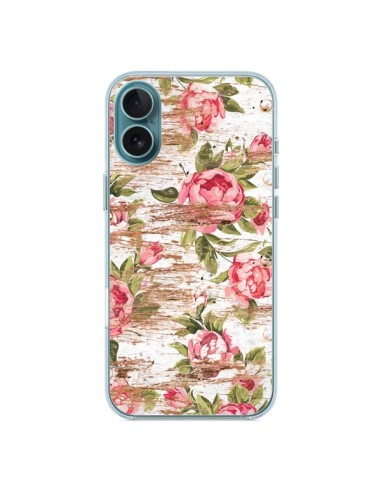 Coque iPhone 16 Plus Eco Love Pattern Bois Fleur - Maximilian San