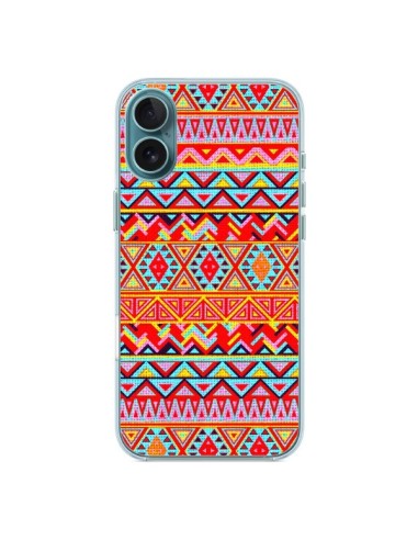 iPhone 16 Plus Case India Style Pattern Wood Aztec - Maximilian San