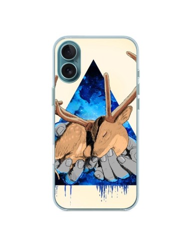 Coque iPhone 16 Plus Cerf Triangle Seconde Chance - Maximilian San