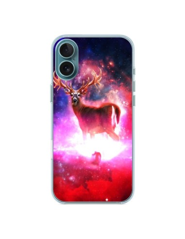 Coque iPhone 16 Plus Cosmic Deer Cerf Galaxy - Maximilian San