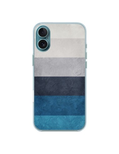 Coque iPhone 16 Plus Bandes Horizontales Greece Hues - Maximilian San