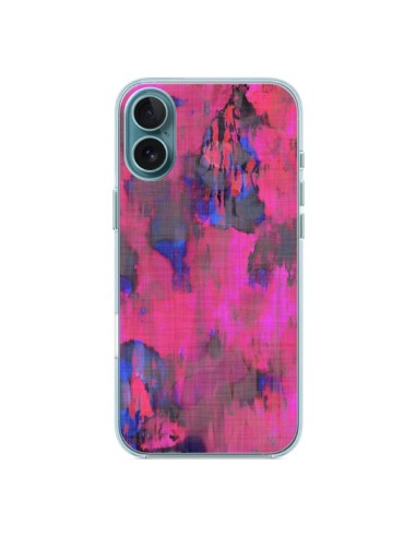 Coque iPhone 16 Plus Fleurs Rose Lysergic Pink - Maximilian San