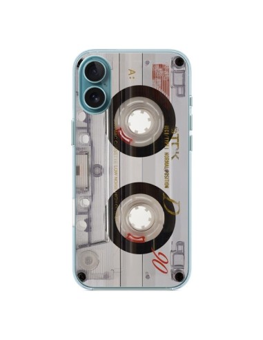 Coque iPhone 16 Plus Cassette Transparente K7 - Maximilian San