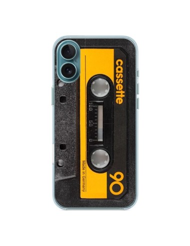 Coque iPhone 16 Plus Yellow Cassette K7 - Maximilian San