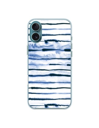 Coque iPhone 16 Plus Electric Lines White - Ninola Design