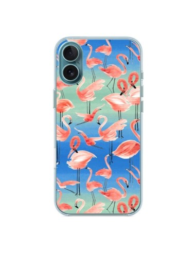 Coque iPhone 16 Plus Flamingo Pink - Ninola Design