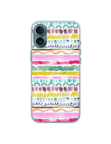 Coque iPhone 16 Plus Garlands Tribal - Ninola Design