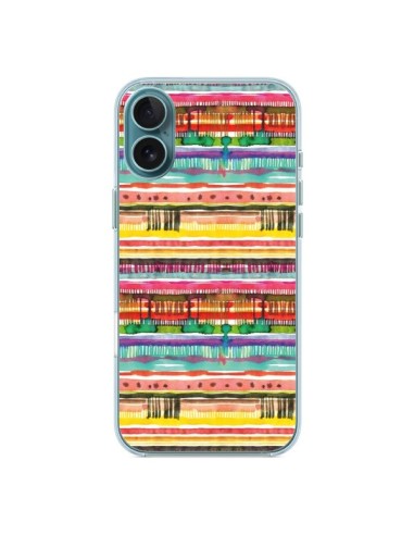 Cover iPhone 16 Plus Ink Dust Blu - Ninola Design