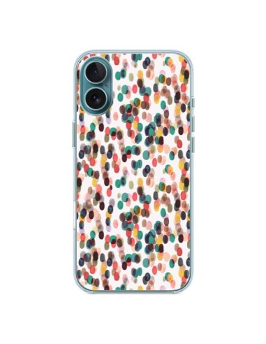 Coque iPhone 16 Plus Rainbow Lace Neon - Ninola Design