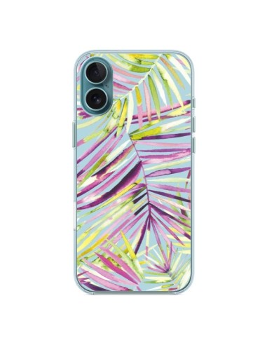 Coque iPhone 16 Plus Tropical Flowers Multicolored - Ninola Design