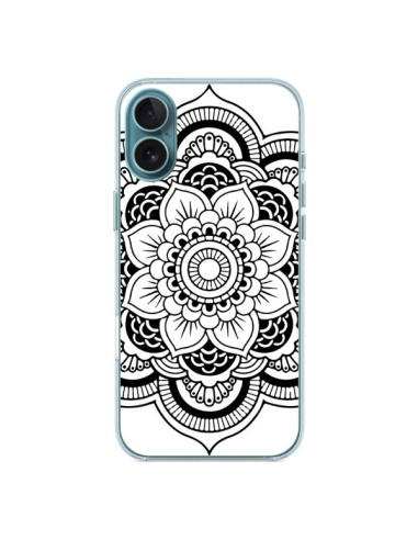 Coque iPhone 16 Plus Mandala Noir Azteque - Nico