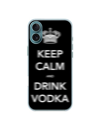 Coque iPhone 16 Plus Keep Calm and Drink Vodka - Nico