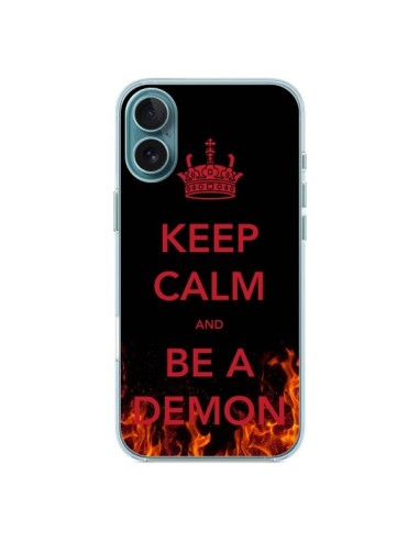 Coque iPhone 16 Plus Keep Calm and Be A Demon - Nico