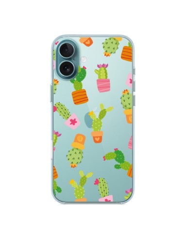 Coque iPhone 16 Plus Cactus Méli Mélo Transparente - Nico