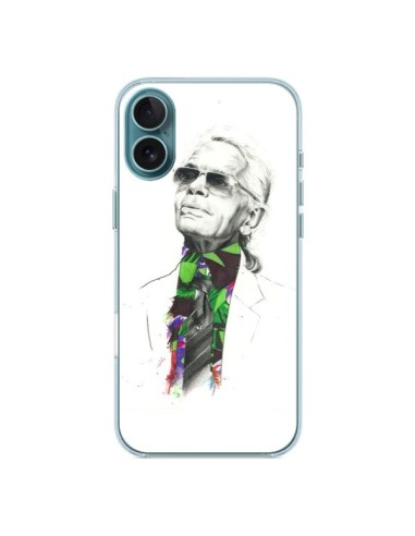 Cover iPhone 16 Plus Karl Lagerfeld Fashion Designer Moda - Percy