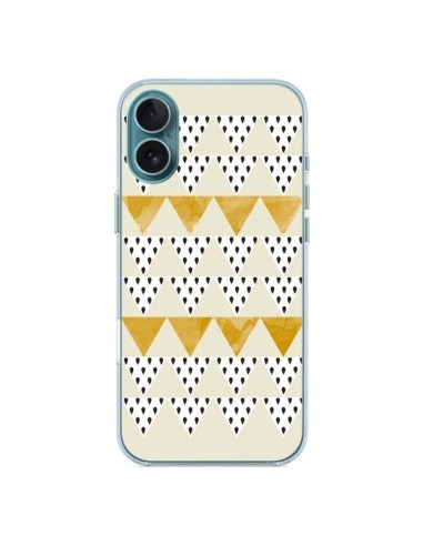 Coque iPhone 16 Plus Triangles Or Garland Gold - Pura Vida