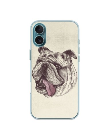 Coque iPhone 16 Plus Chien Bulldog - Rachel Caldwell