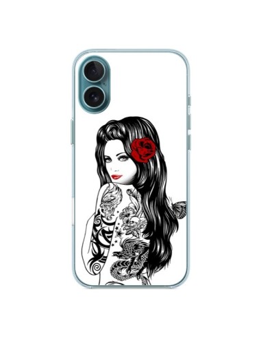 Coque iPhone 16 Plus Tattoo Girl Lolita - Rachel Caldwell