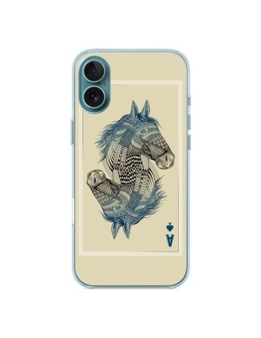 Cover iPhone 16 Plus Cavallo Carta da gioco - Rachel Caldwell