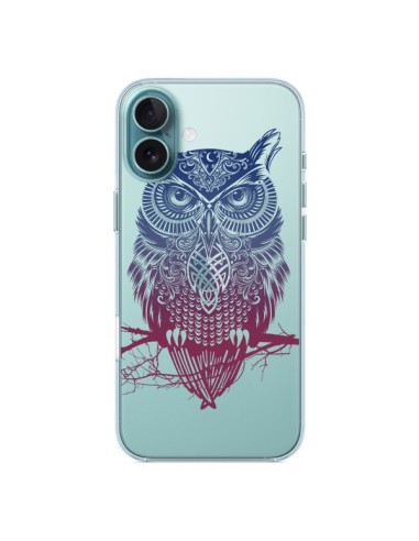 Coque iPhone 16 Plus Hibou Chouette Owl Transparente - Rachel Caldwell