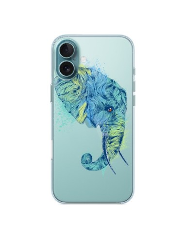 Coque iPhone 16 Plus Elephant Elefant Transparente - Rachel Caldwell