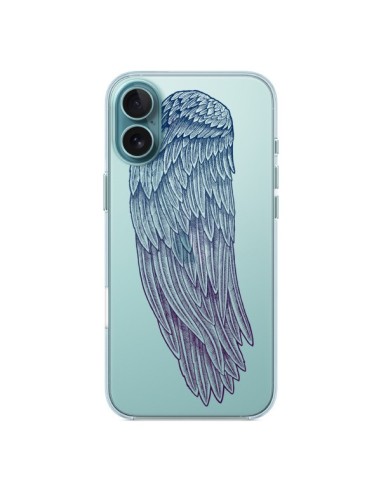 Coque iPhone 16 Plus Ailes d'Ange Angel Wings Transparente - Rachel Caldwell