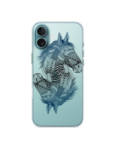 Coque iPhone 16 Plus Cheval Horse Double Transparente - Rachel Caldwell